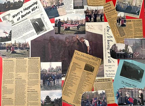 Collage of newspaper articles